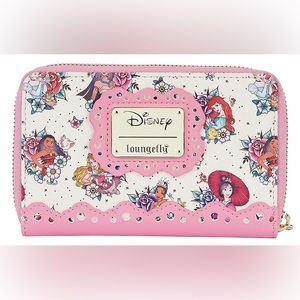 Loungefly Disney Princess All Over Print Zip Wallet